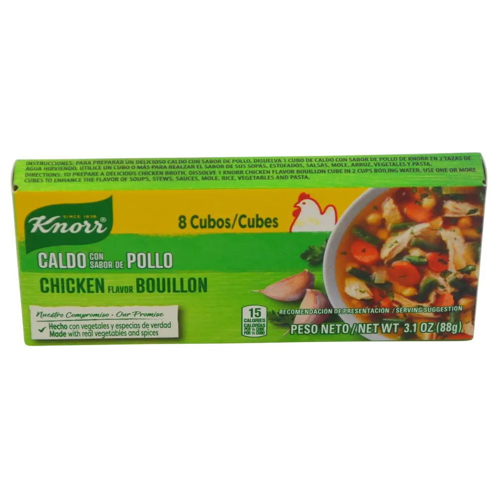 Knorr Cubes Chicken Bouillon 48 units (8 ct/unit) From Mexmax INC.