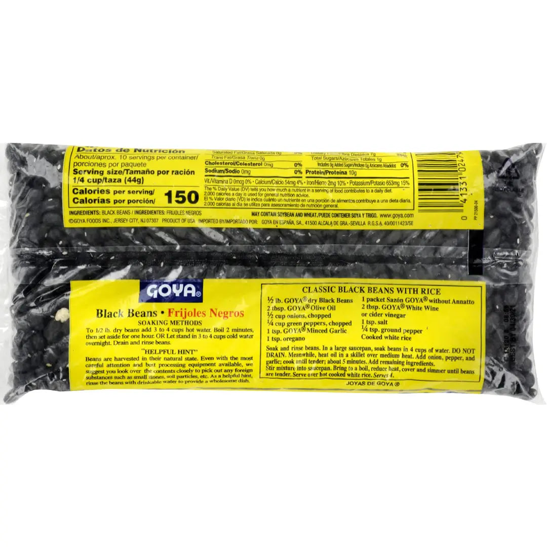 Goya Black Beans 1 lb 24 pack From Mexmax INC.