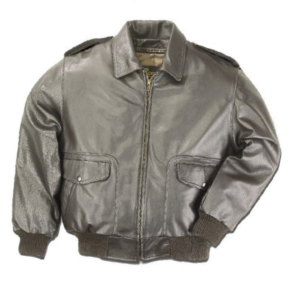 REED Men's Bomber Leather Jacket Union Made in USA from Reed Leather
