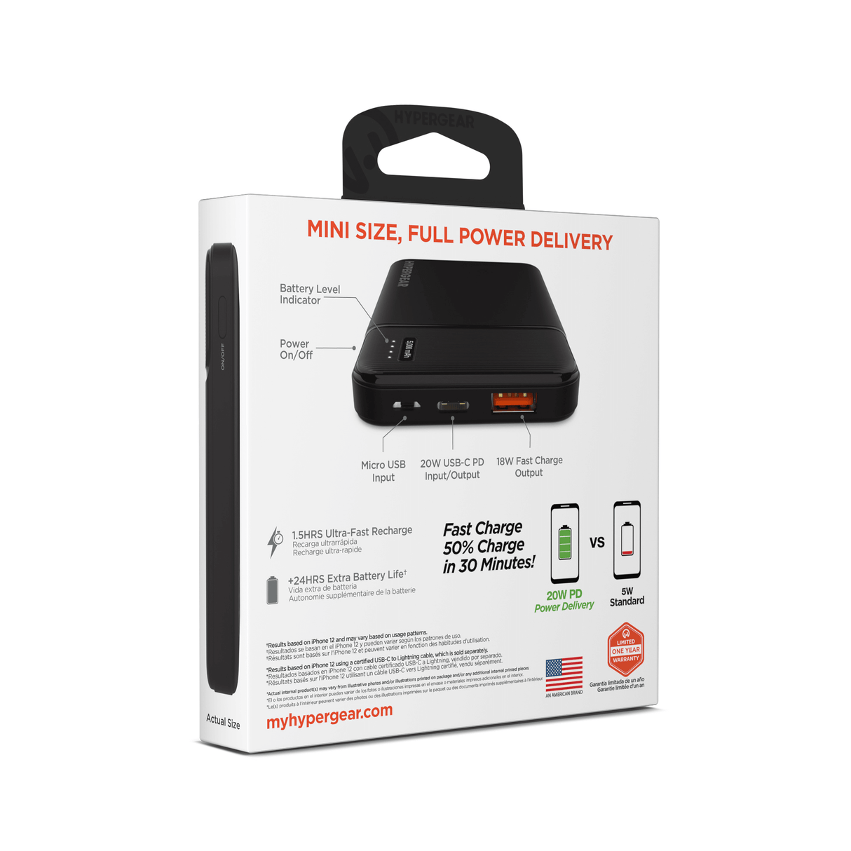 HyperGear 5000mAh PD20W PowerPack Mini from Jupiter Gear Home