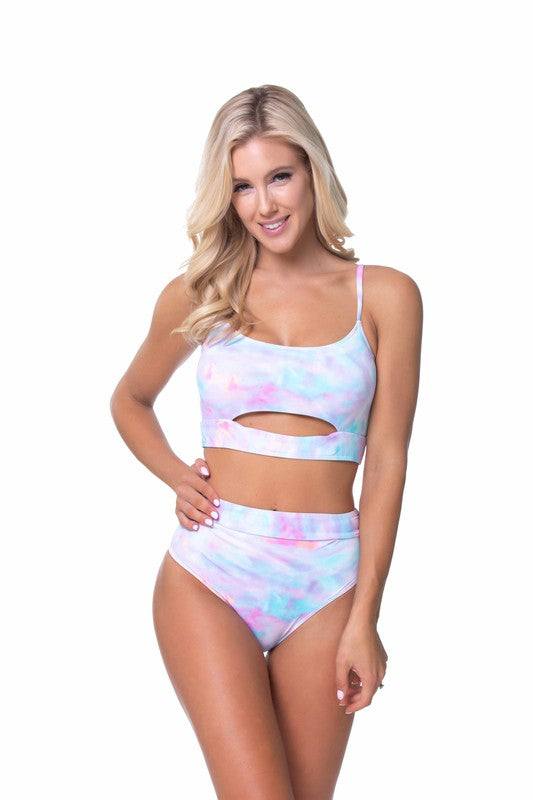 Tie Dye High Waist Bikini from My Pampered Life Seattle from My Pampered Life Seattle