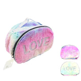 12PCS - Love Message Faux Fur Pouch Bags from Madeline Love