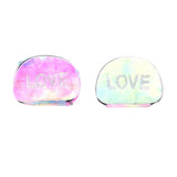 12PCS - Love Message Faux Fur Pouch Bags from Madeline Love