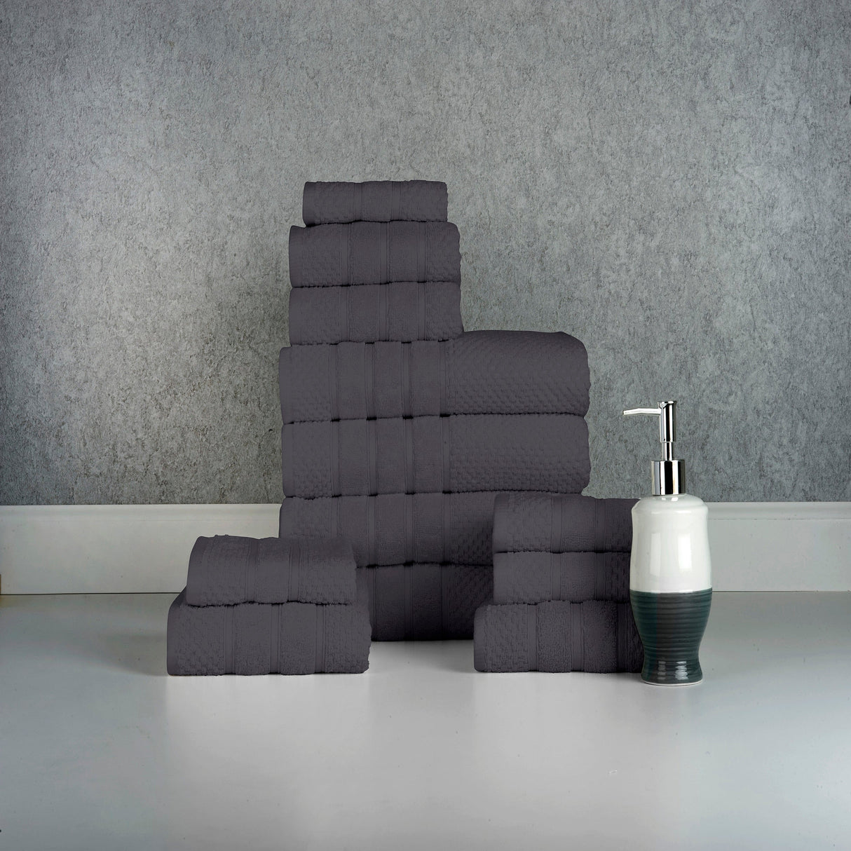 Bibb Home 12 Piece Egyptian Cotton Towel Set. from Bed Bath Fashions