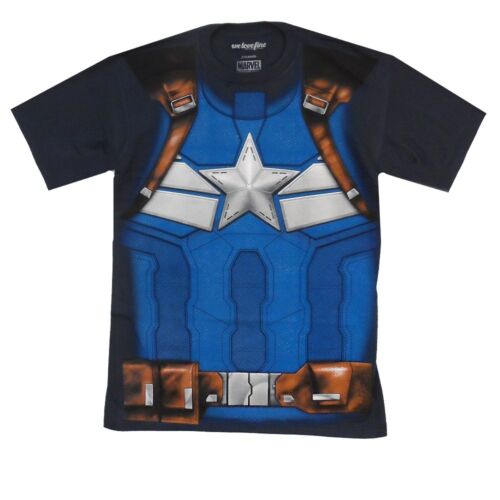 Captain America Winter Soldier Costume Marvel Comics Adult T-Shirt From Your Favorite T Shirts