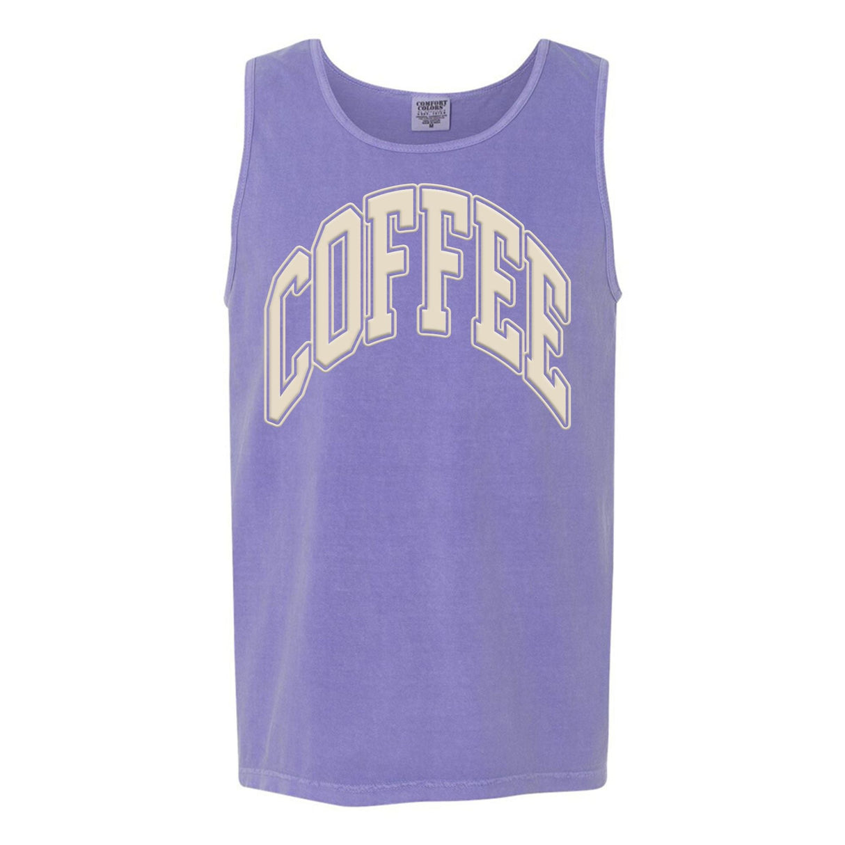 'Coffee' PUFF Tank Top from United Monograms