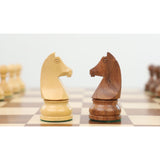 3.9" Tournament Chess Set Combo -Pieces in Golden Rosewood with Board and Box from Royal Chess Mall
