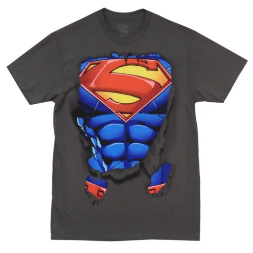 Superman Ripped Shirt Symbol Revealed DC Comics Adult T-Shirt From Your Favorite T Shirts