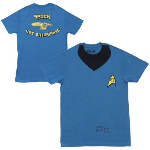Star Trek Sprock Uniform Uss Enterprise Adult T-Shirt From Your Favorite T Shirts