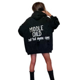 'MIDDLE' PAINTED HOODIE from Wren + Glory