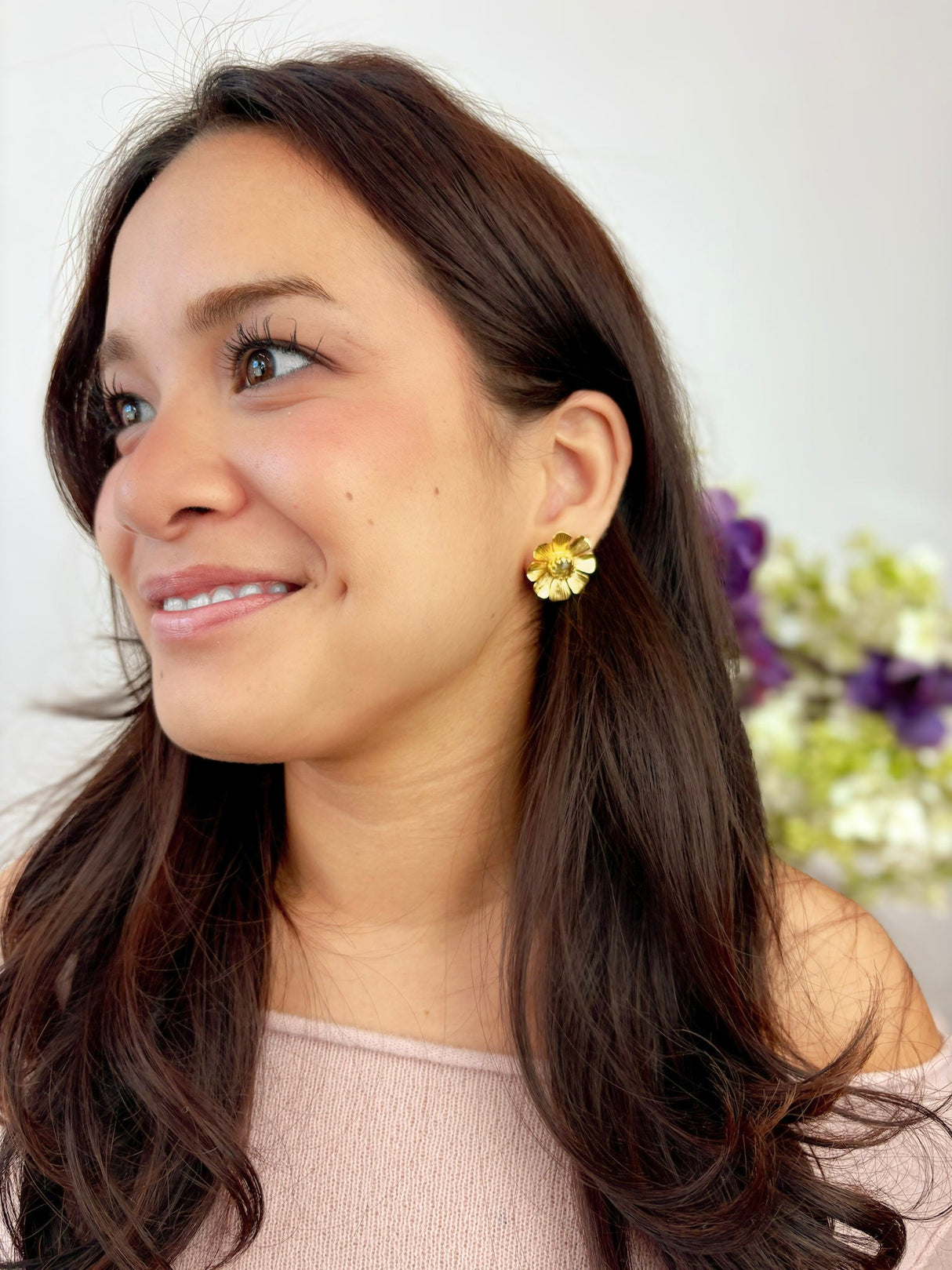 Daisy Statement Stud Earrings from Ash & Rose