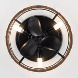 Farmhouse Flush Mount Reversible Ceiling Fan with Lighting and Remote Control From ParrotUncle