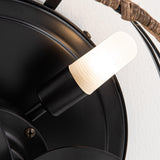 Farmhouse Flush Mount Reversible Ceiling Fan with Lighting and Remote Control From ParrotUncle