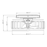 Modern DC Motor Flush Mount Reversible Crystal Ceiling Fan with Lighting and Remote Control From ParrotUncle