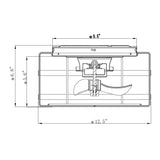Madurai Farmhouse Flush Mount Reversible Ceiling Fan with Lighting and Remote Control From ParrotUncle
