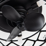 Srinager Modern DC Motor Flush Mount Reversible Crystal Ceiling Fan with Lighting and Remote Control From ParrotUncle