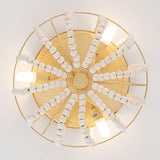 Farmhouse DC Motor Flush Mount Reversible Ceiling Fan with Lighting and Remote Control From ParrotUncle