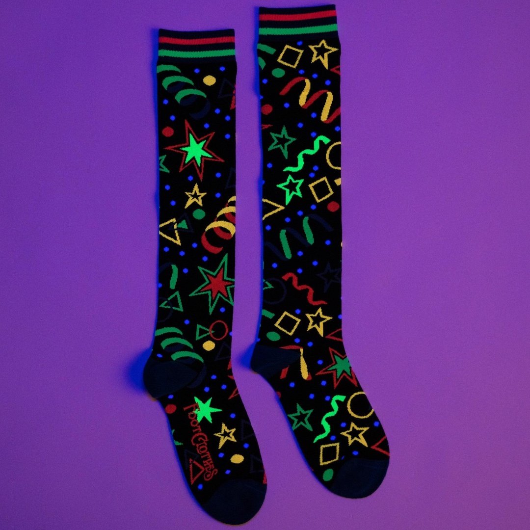 Skate Rink Carpet Knee High - UV Reactive from FootClothes