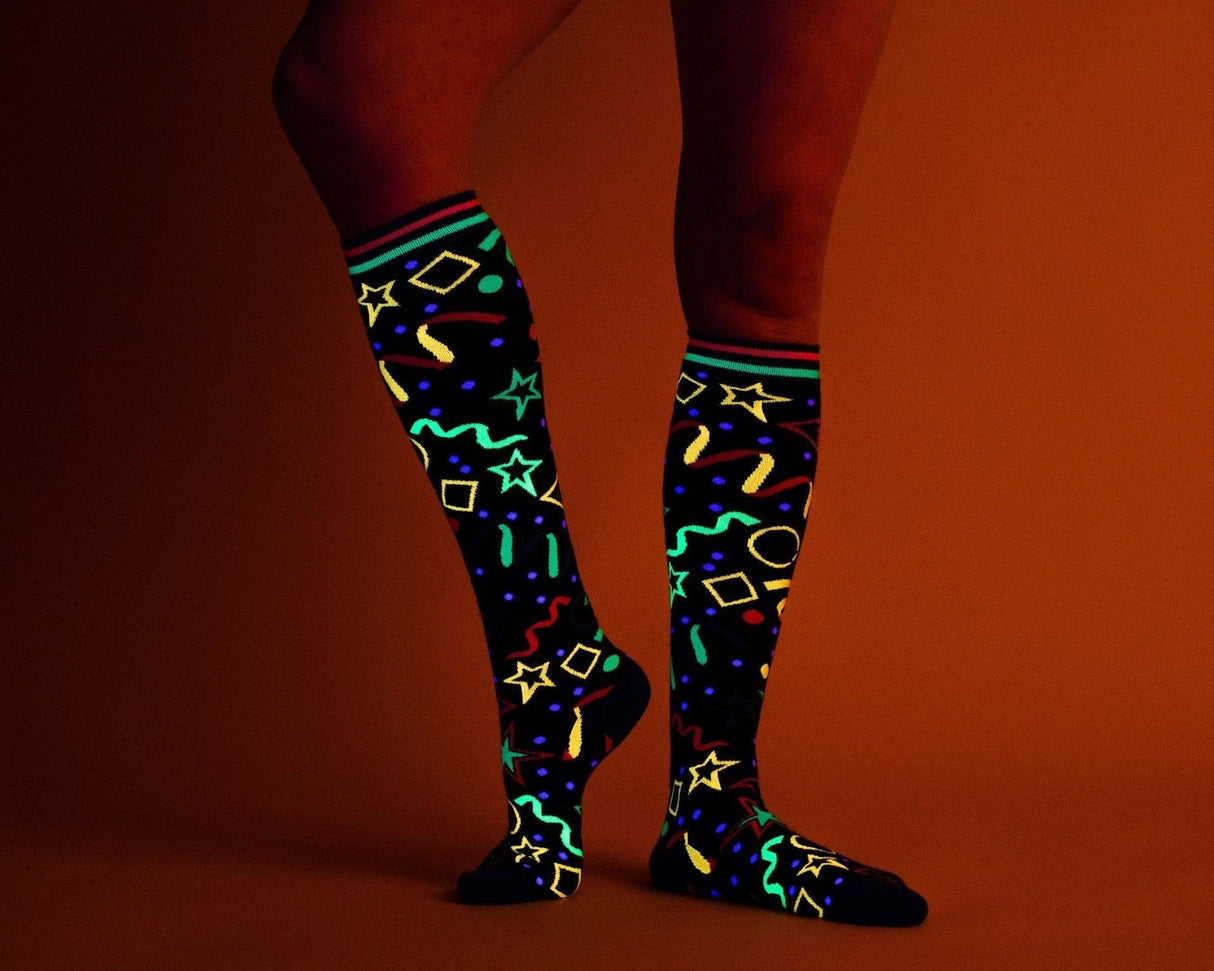 Skate Rink Carpet Knee High - UV Reactive from FootClothes