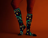 Skate Rink Carpet Knee High - UV Reactive from FootClothes