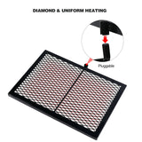 Folding Swivel Campfire Grill Heavy Duty Steel Grate with Carrying Bag for Outdoor Open Flame Cooking From Redcamp