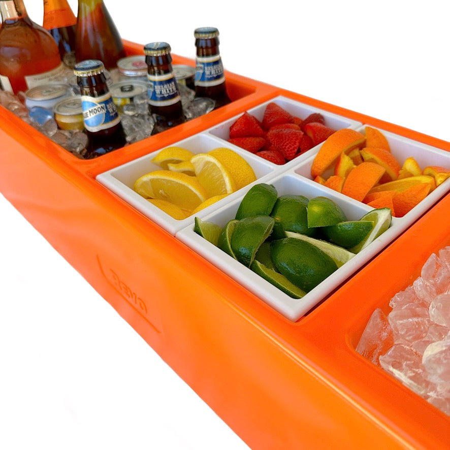 REVO Party Barge Cooler™ | Orange Burst From REVO COOLERS, LLC