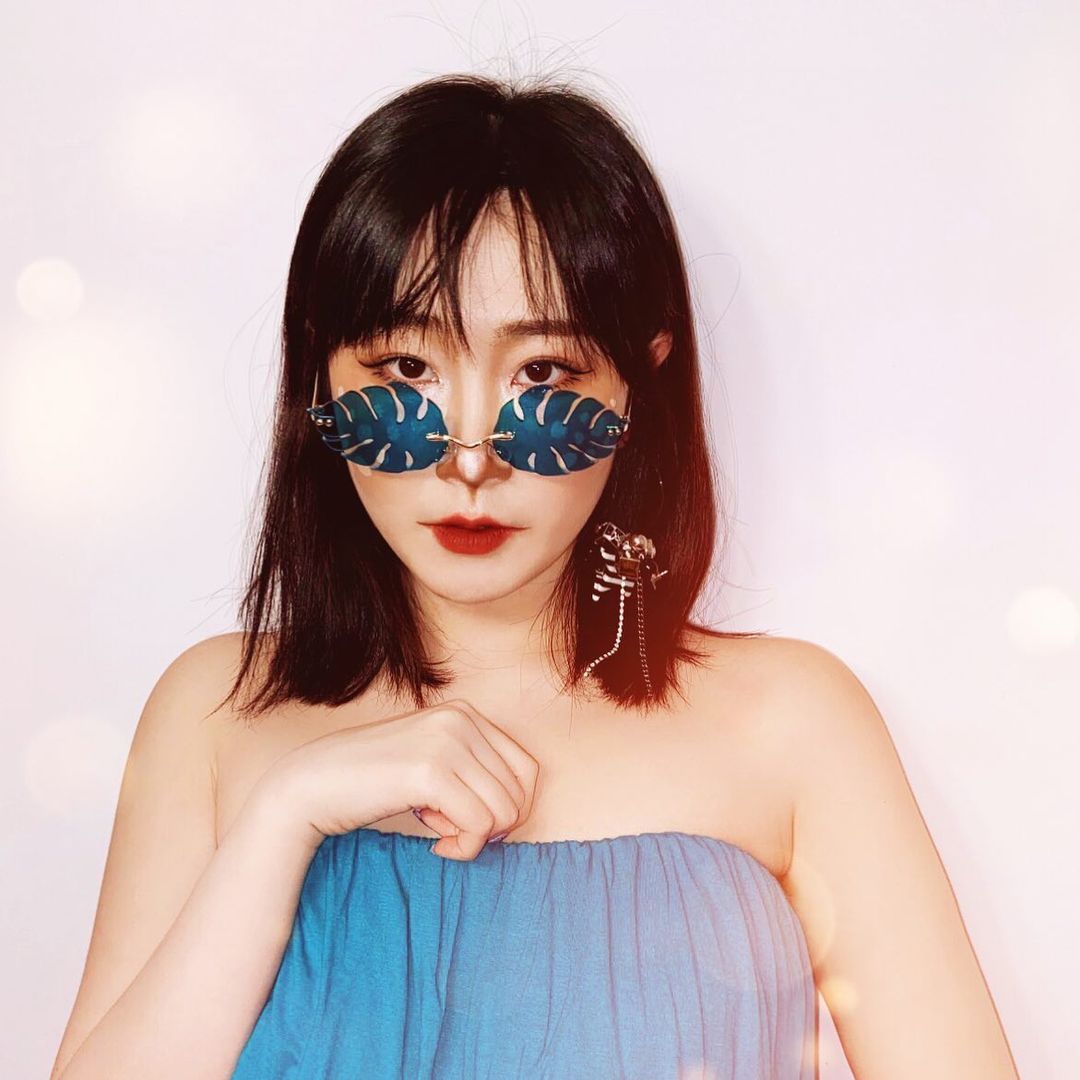 Tropical Palm Leaf Shape Cut-Out Rimless Color Tinted Leaves Sunglasses D075 from zeroUV