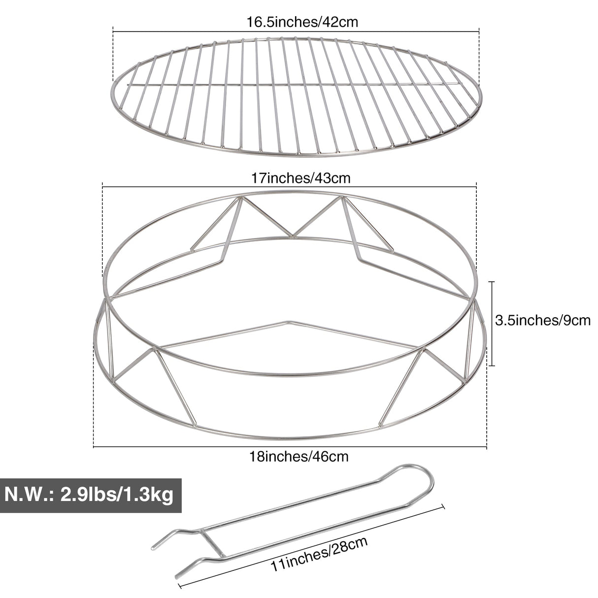 REDCAMP Fire Pit Accessory Kit for Stove From Redcamp
