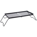 Portable Heavy Duty Folding Steel Campfire Grill Grate for Outdoor Cooking, Black From Redcamp