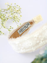 Clara Lace and Linen Headband from Ash & Rose