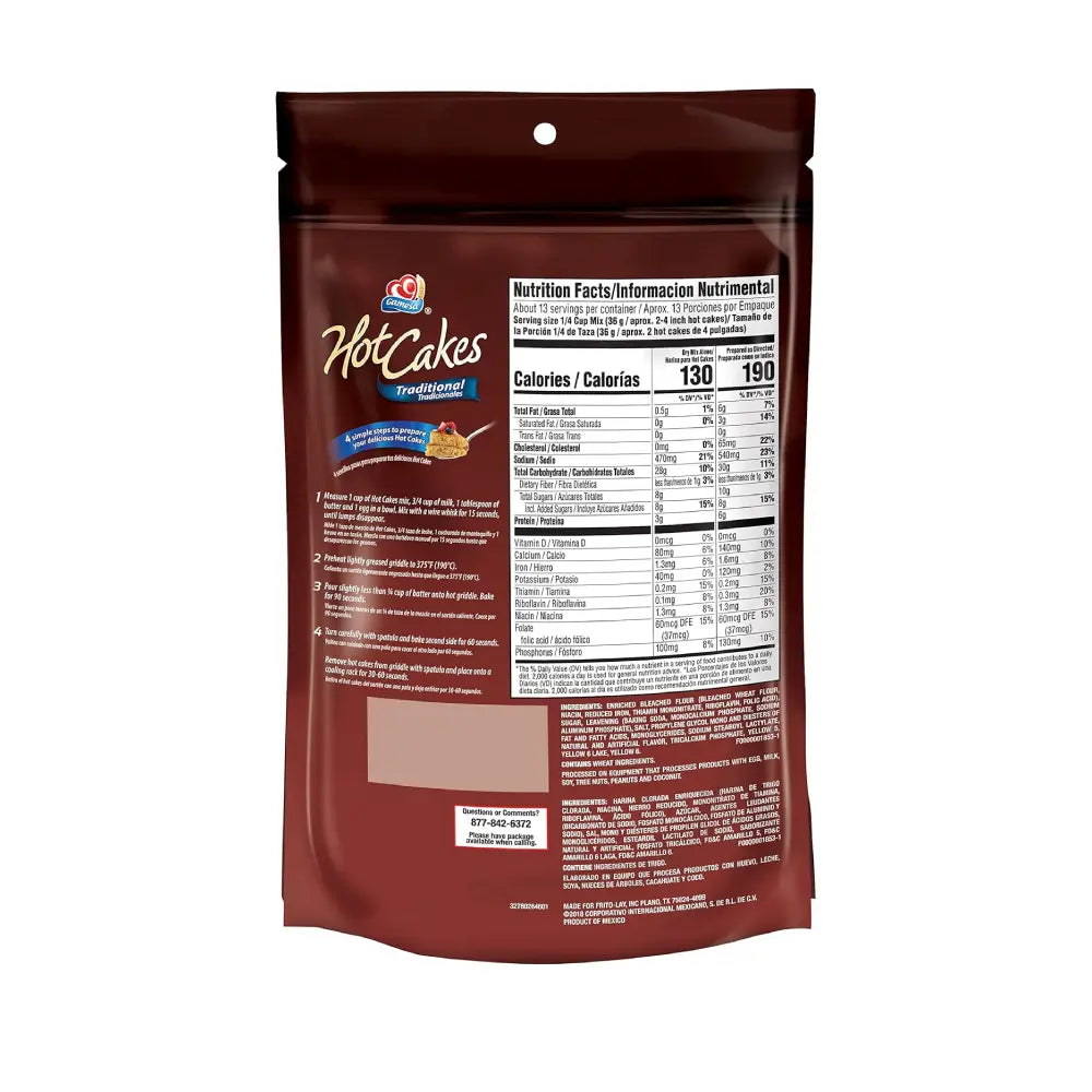 Gamesa Hot Cakes Mix 16 oz 10 pack from Mexmax INC.