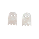 Ghost Studs - White Shimmer from Spiffy & Splendid