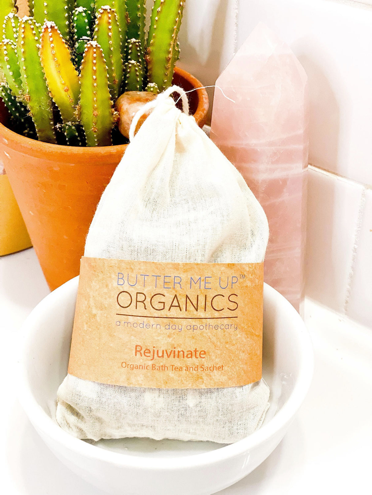 Organic Rejuvenating Bath Tea or Sachet from Butter Me Up Organics