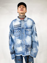 Shadow Destruction Denim Jacket from Niepce Inc
