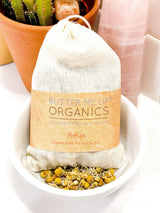 Organic Relaxation Bath Tea or Sachet from Butter Me Up Organics