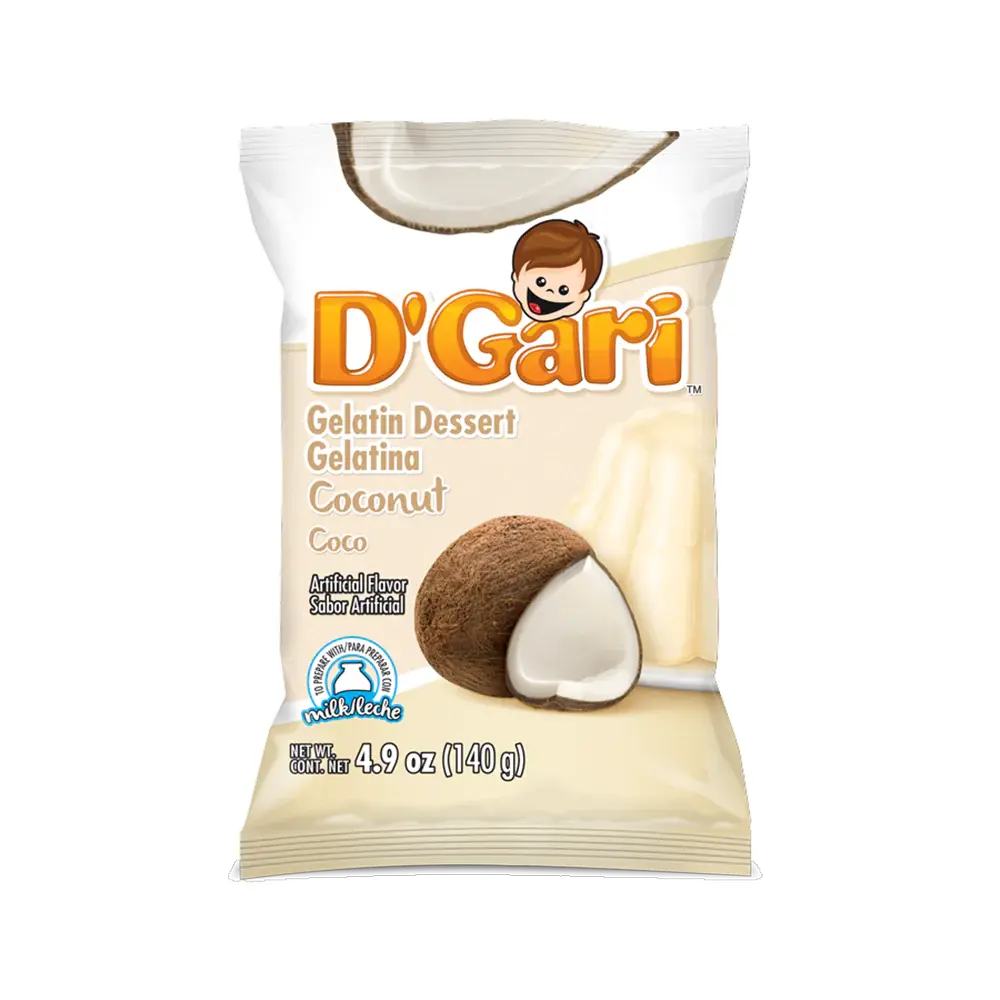 D'Gari Gelatin Coconut Milk 4.2 oz From Mexmax INC.
