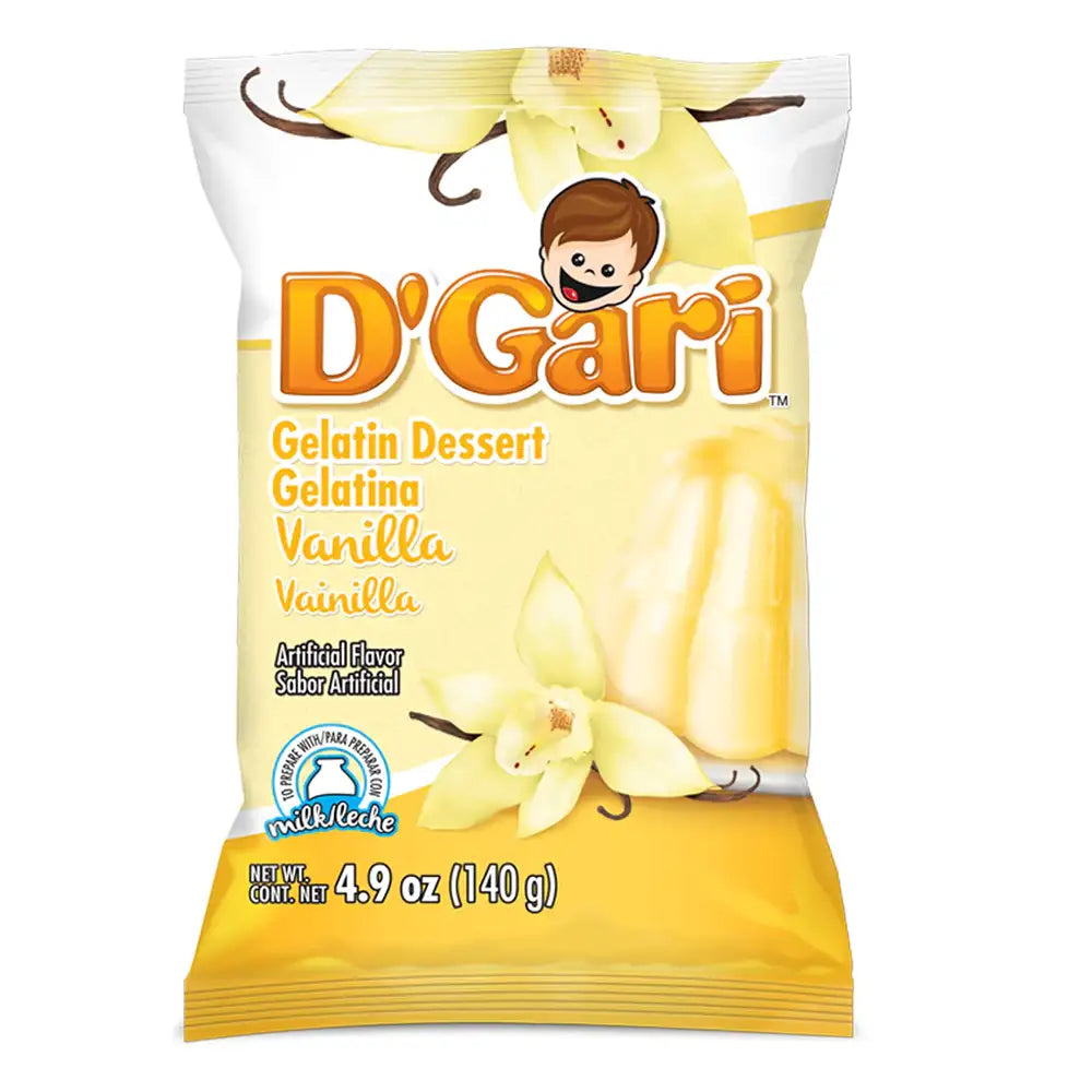 D'Gari Gelatin Vanilla Milk 4.2 oz From Mexmax INC.