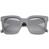 Bold Oversize Horned Rim Flat Lens Sunglasses A101 from zeroUV