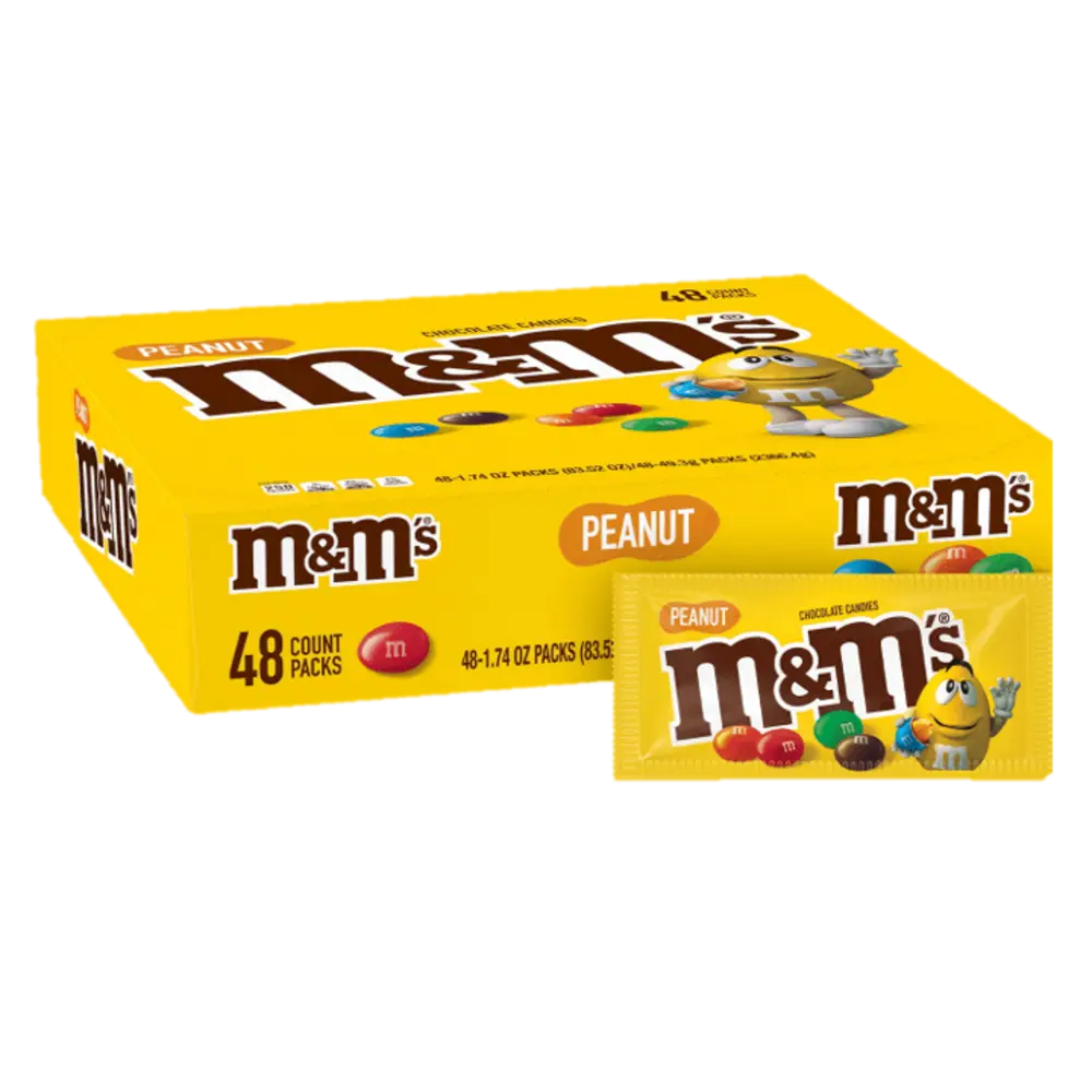 M & M Peanut Chocolate Pieces 1.74 oz 48 pack rom Mexmax INC.