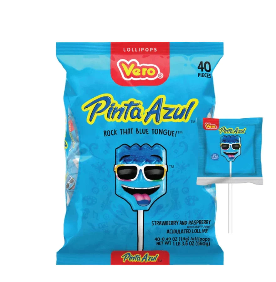 Vero Pintazul Lollipop 7 pack 40 ct each from Mexmax INC.