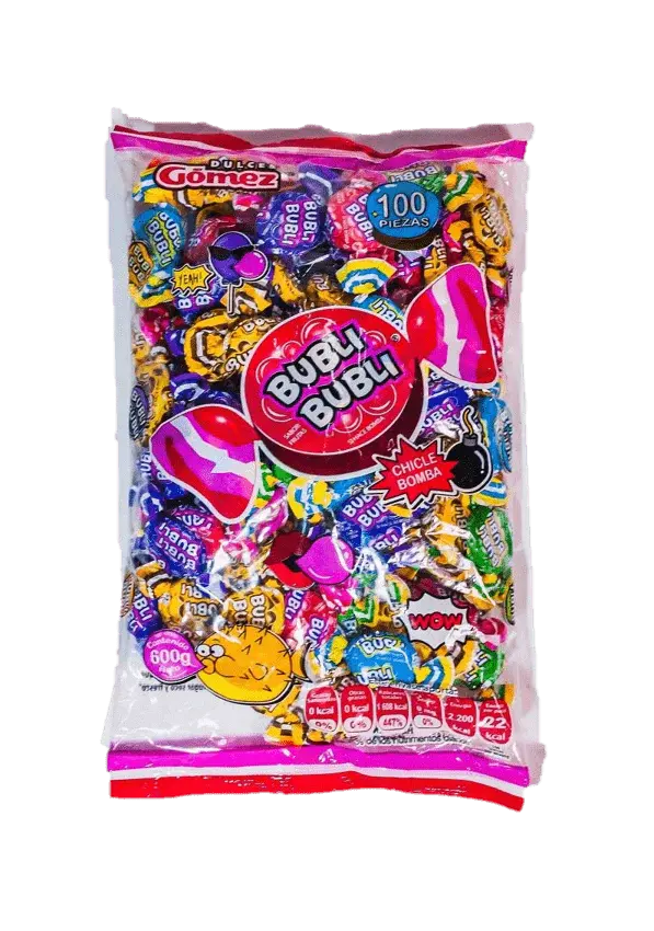 Bubli Bubble Gum Asst Bag 12 units (100 ct/unit) From Mexmax INC.