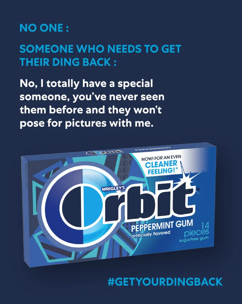 Orbit Gum Peppermint 12 units (14 pc/unit) From Mexmax INC.