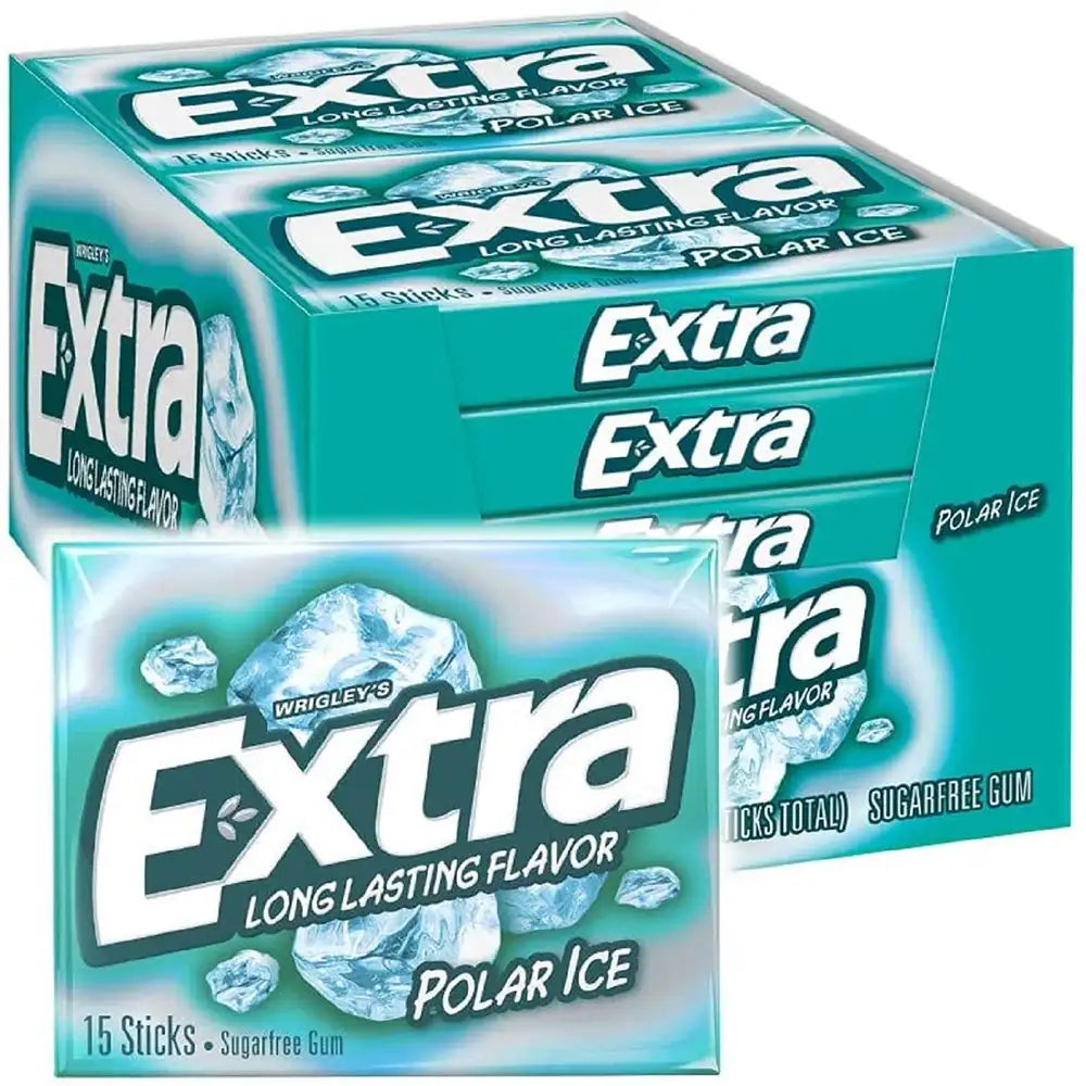 Extra Polar Ice Slim Pack Gum 10 units (15 ct/unit) From Mexmax INC.