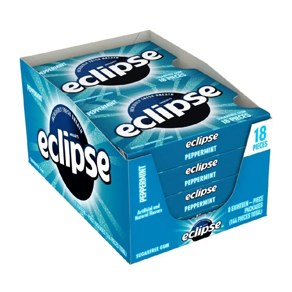 Wrigley Eclipse Edge Peppermint 8 units (18 Pc/unit) From Mexmax INC.