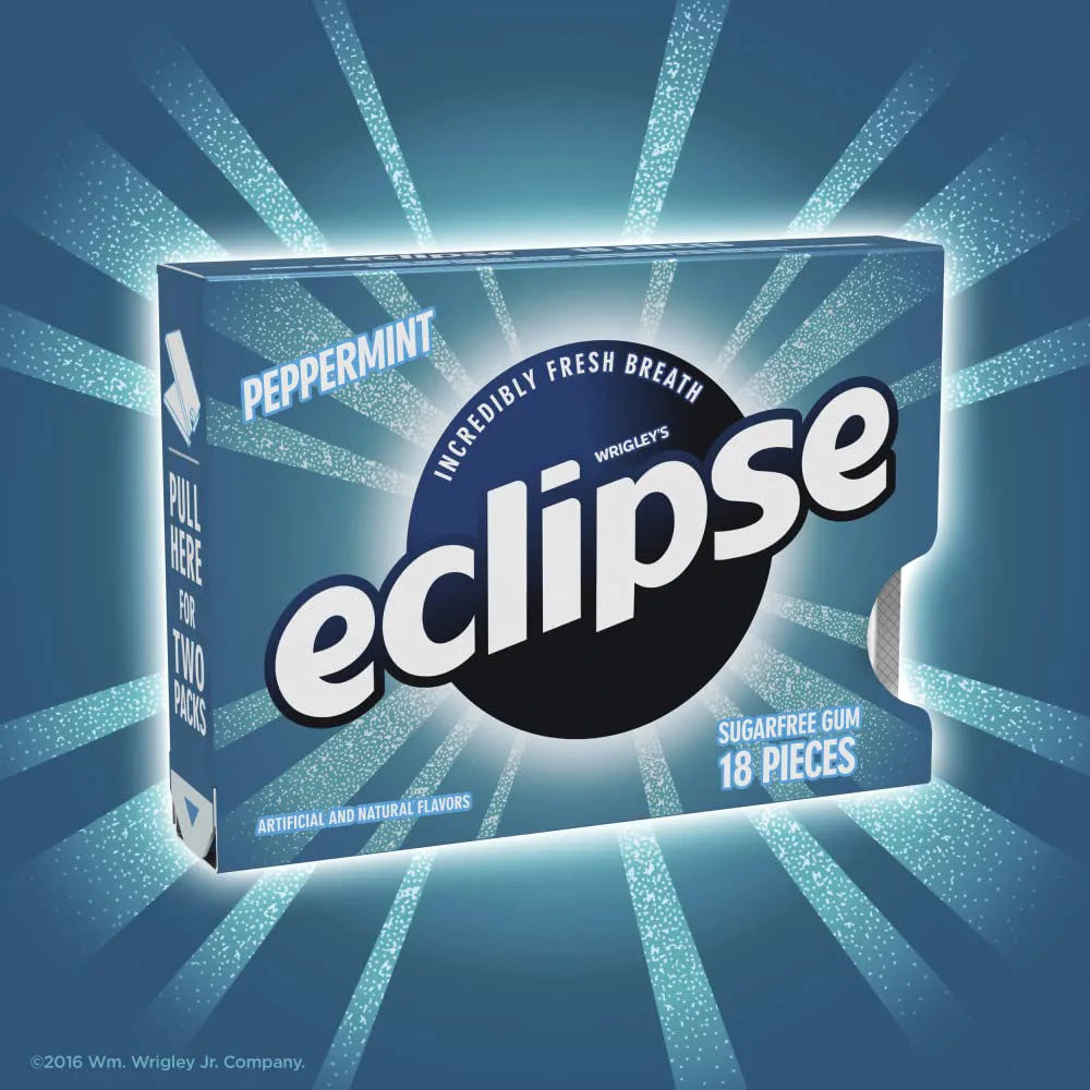 Wrigley Eclipse Edge Peppermint 8 units (18 Pc/unit) From Mexmax INC.