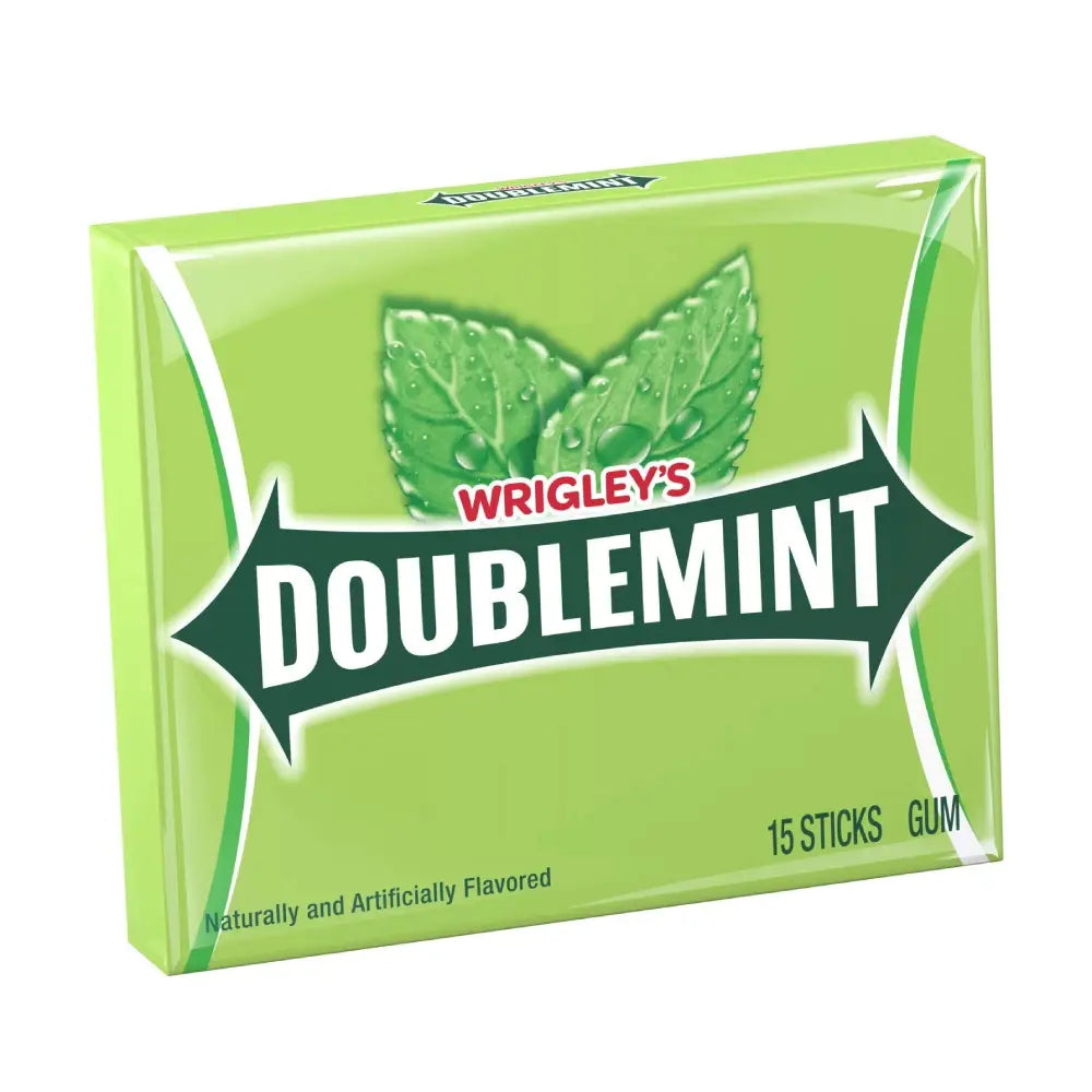 Wrigleys Gum Doublemint Green 10 units (15 pc/unit) From Mexmax INC.