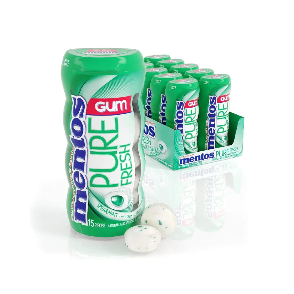 Mentos Gum Spearmint 10 units (15 pc/unit) From Mexmax INC.