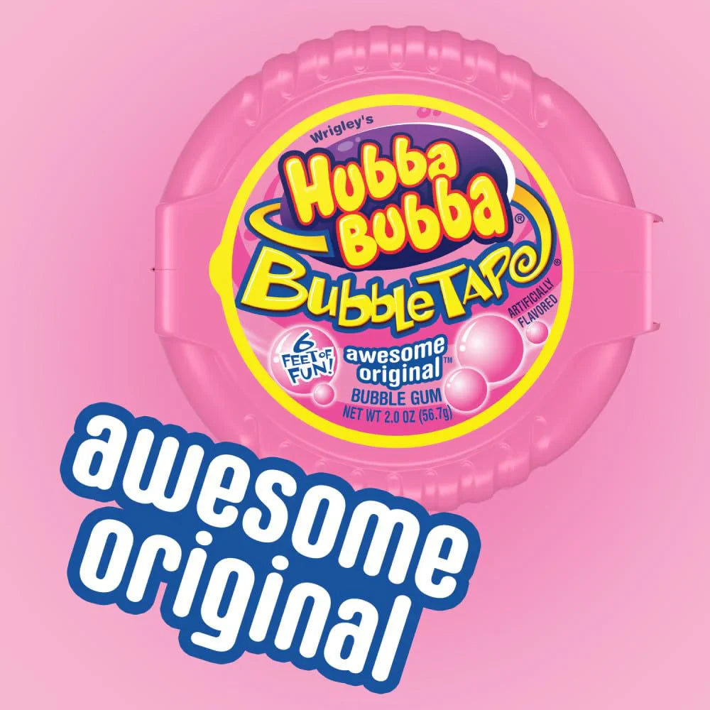 Hubba Bubba Bubble Tape Original 6 units (2 oz/unit) from Mexmax INC.