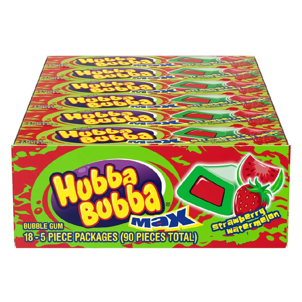 Hubba Bubba Strawberry Watermelon 18 units (5 pc/unit) from Mexmax INC.