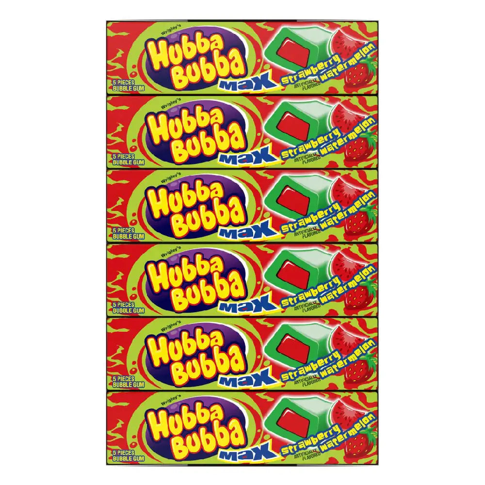 Hubba Bubba Strawberry Watermelon 18 units (5 pc/unit) from Mexmax INC.